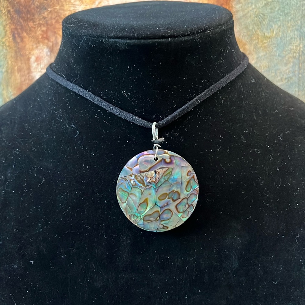 Robert Rose Abalone Necklace Choker